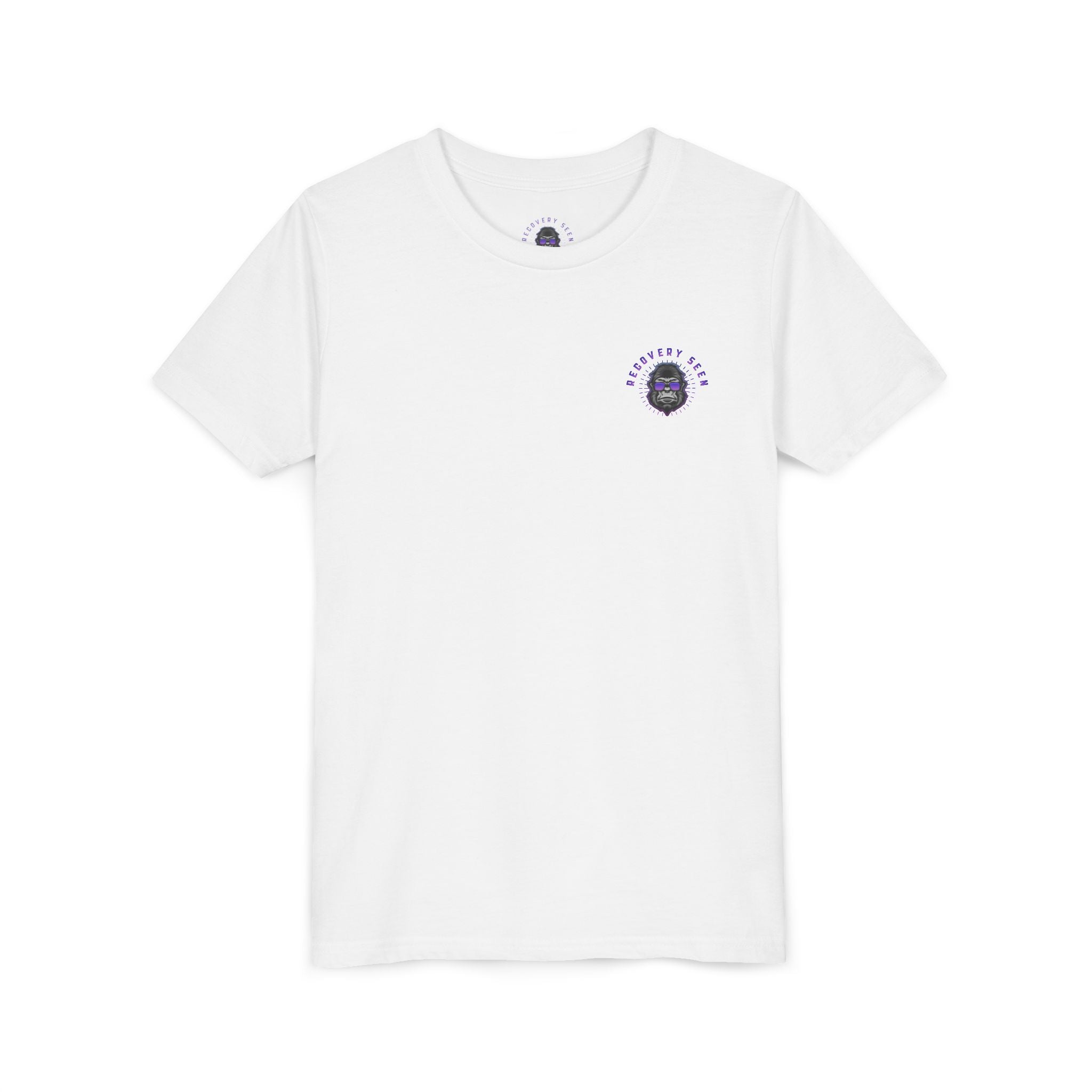 My Grandma Collects Chips – Recovery Celebration Tee | AA Sobriety Tribute Shirt | Recovery Support Youth Graphic Tee | Purple Crayon Gorilla Shirt