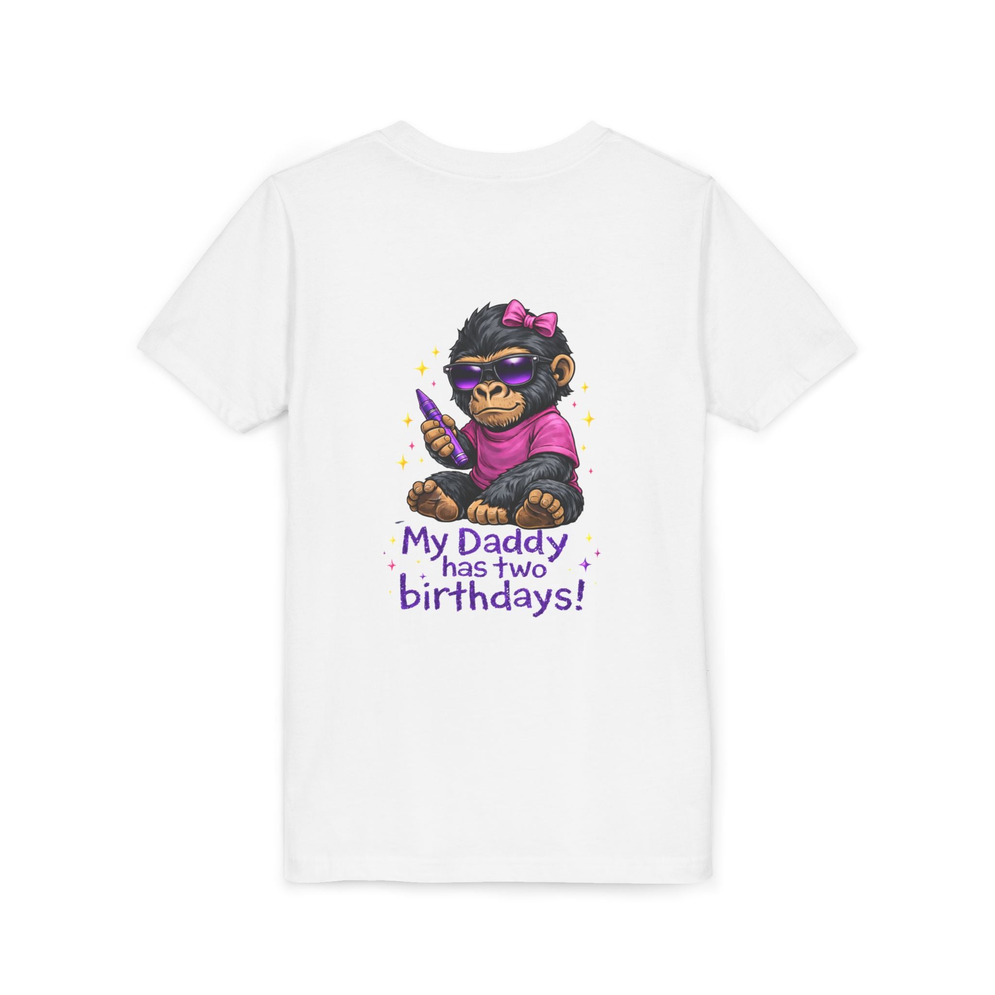 Girl- My Daddy Has Two Birthdays! – Kids Recovery Support Tee | Celebrating Dad’s Recovery Journey | Recovery Seen Youth Shirt