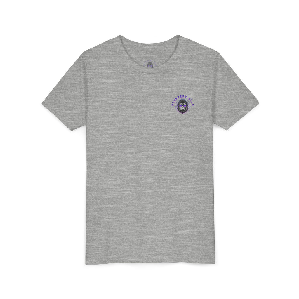 My Grandpa Collects Chips – Recovery Celebration Tee | AA Sobriety Tribute Shirt | Recovery Support Youth Graphic Tee | Purple Crayon Gorilla Shirt