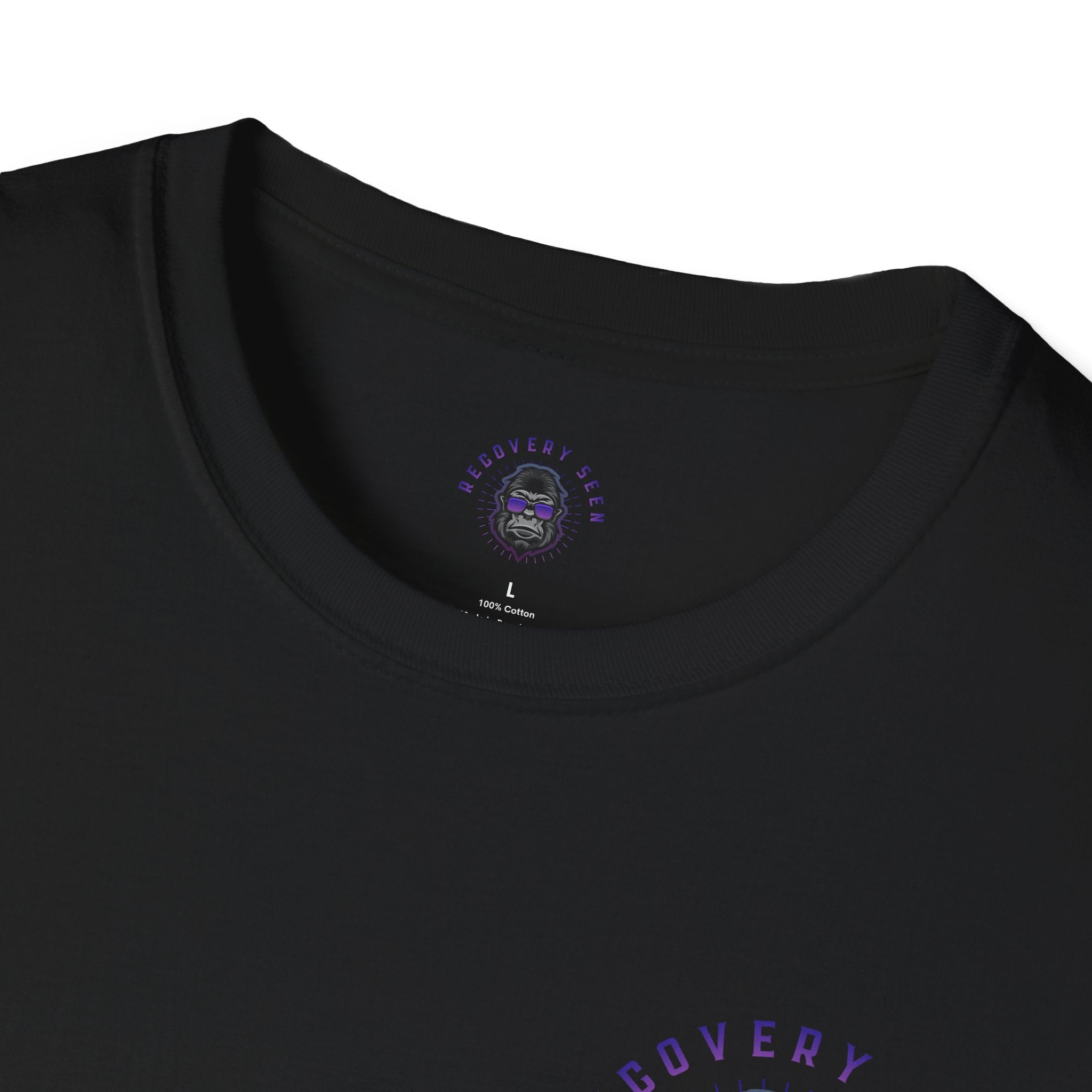 SOBER Script Tee – Recovery Seen Minimalist Statement Shirt | Clean Recovery Apparel | Unisex Cotton T-Shirt