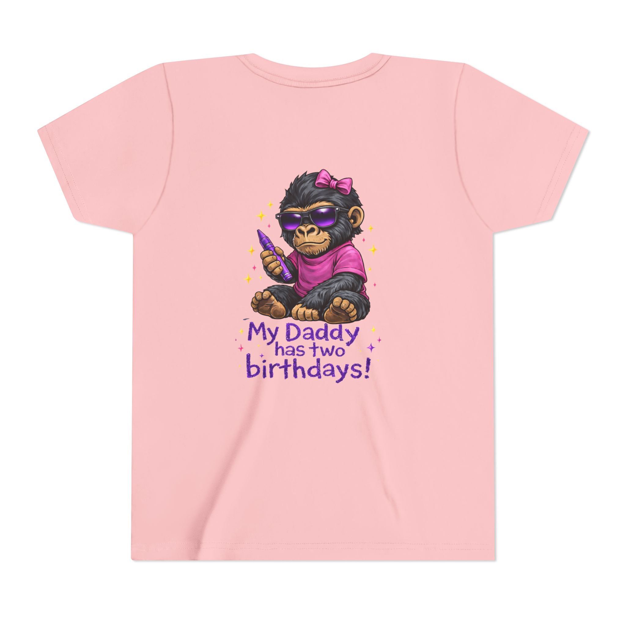 Girl- My Daddy Has Two Birthdays! – Kids Recovery Support Tee | Celebrating Dad’s Recovery Journey | Recovery Seen Youth Shirt