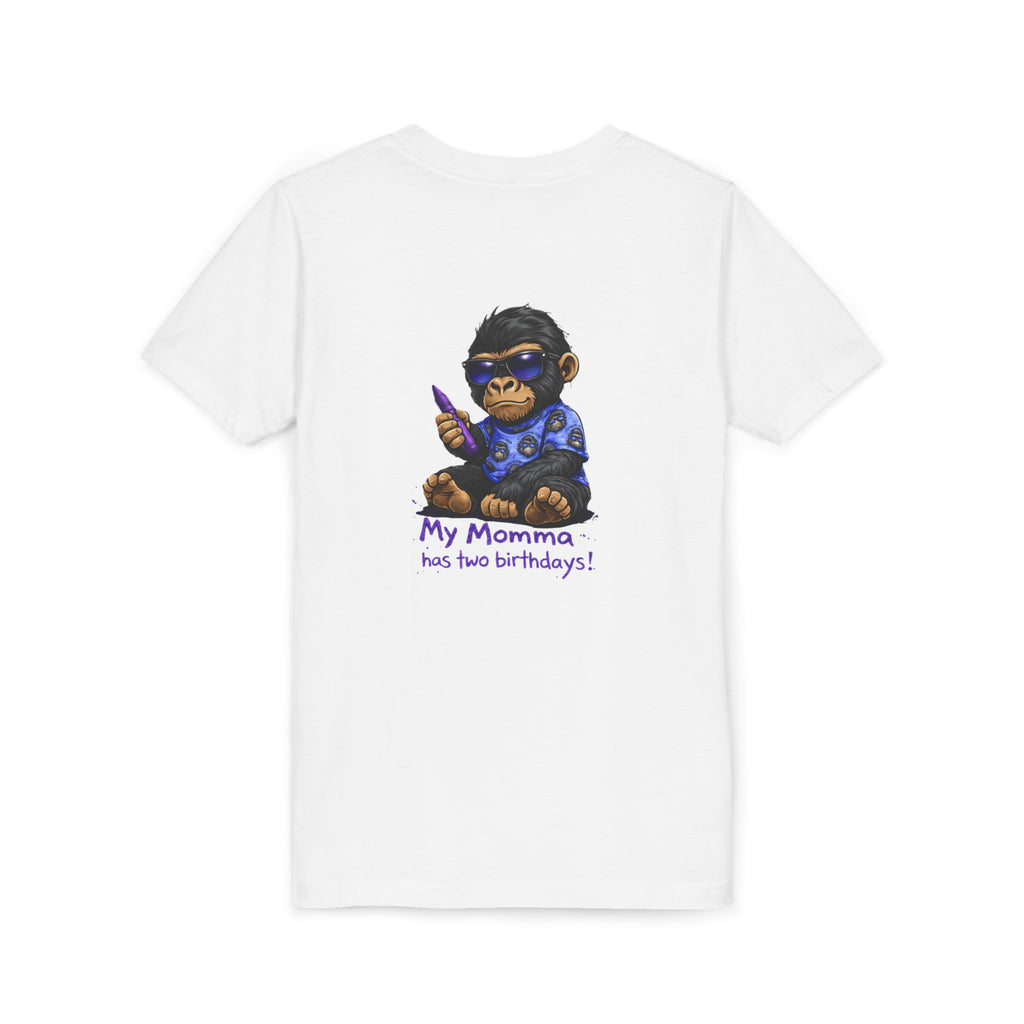 Boy- My Momma Has Two Birthdays! – Kids Recovery Support Tee | Celebrating Mom’s Recovery Journey | Recovery Seen Youth Shirt