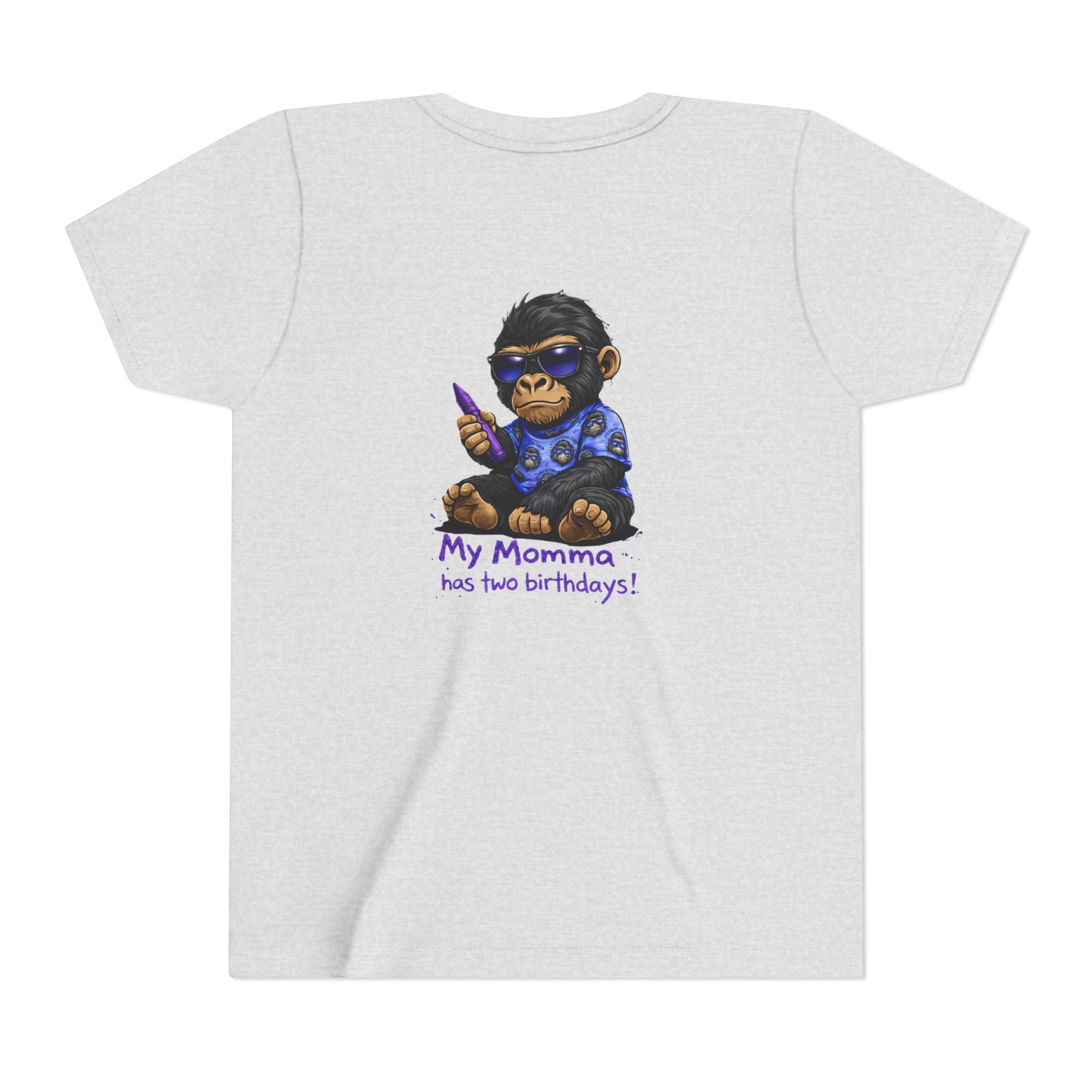 Boy- My Momma Has Two Birthdays! – Kids Recovery Support Tee | Celebrating Mom’s Recovery Journey | Recovery Seen Youth Shirt
