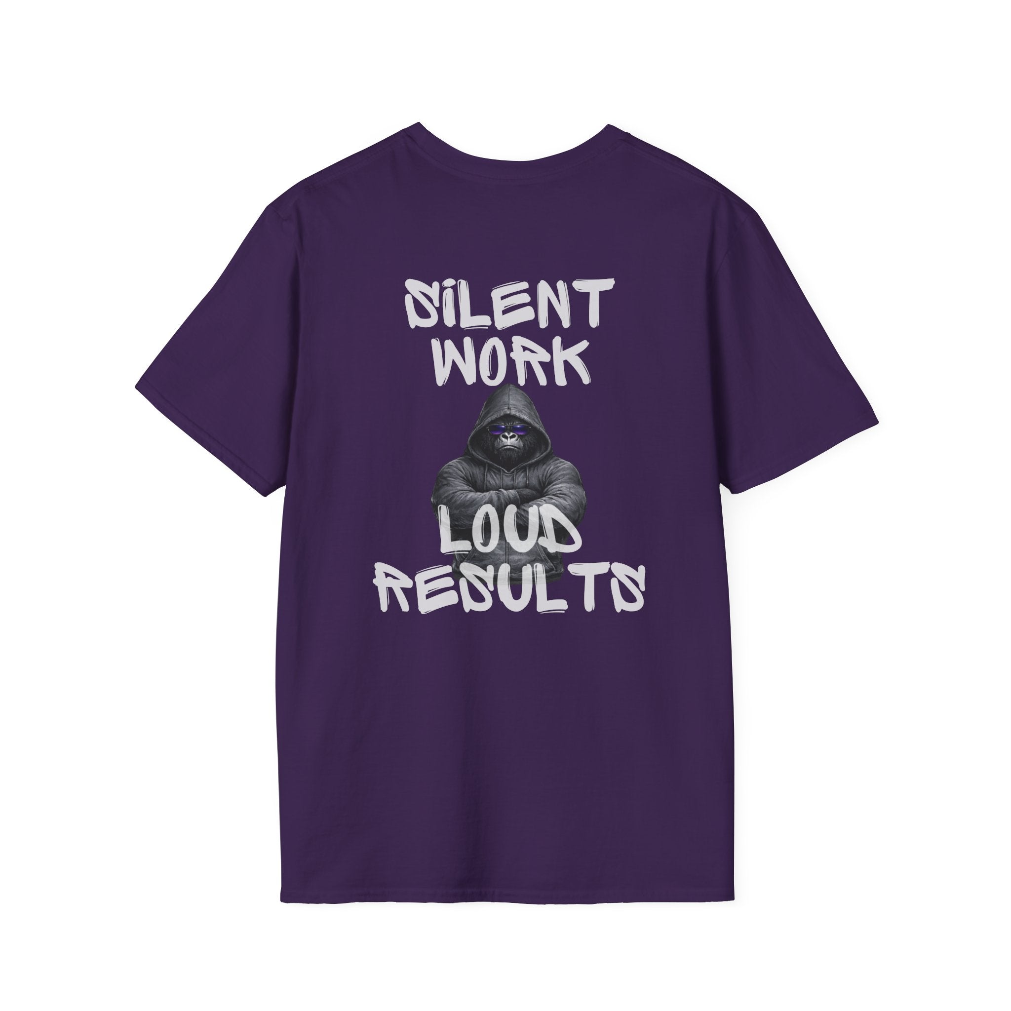 Silent Work Loud Results Shirt – Gorilla Hoodie Discipline Tee – Strength & Recovery Mindset