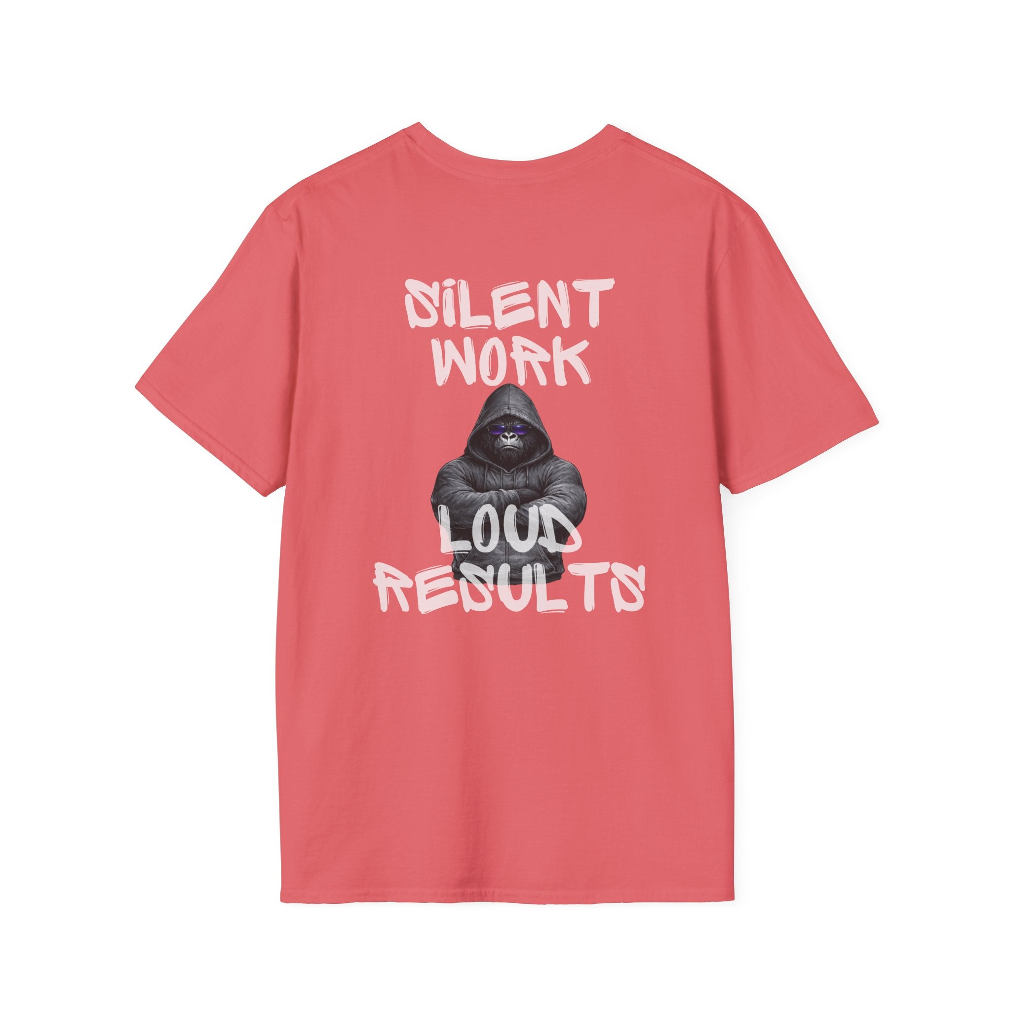 Silent Work Loud Results Shirt – Gorilla Hoodie Discipline Tee – Strength & Recovery Mindset