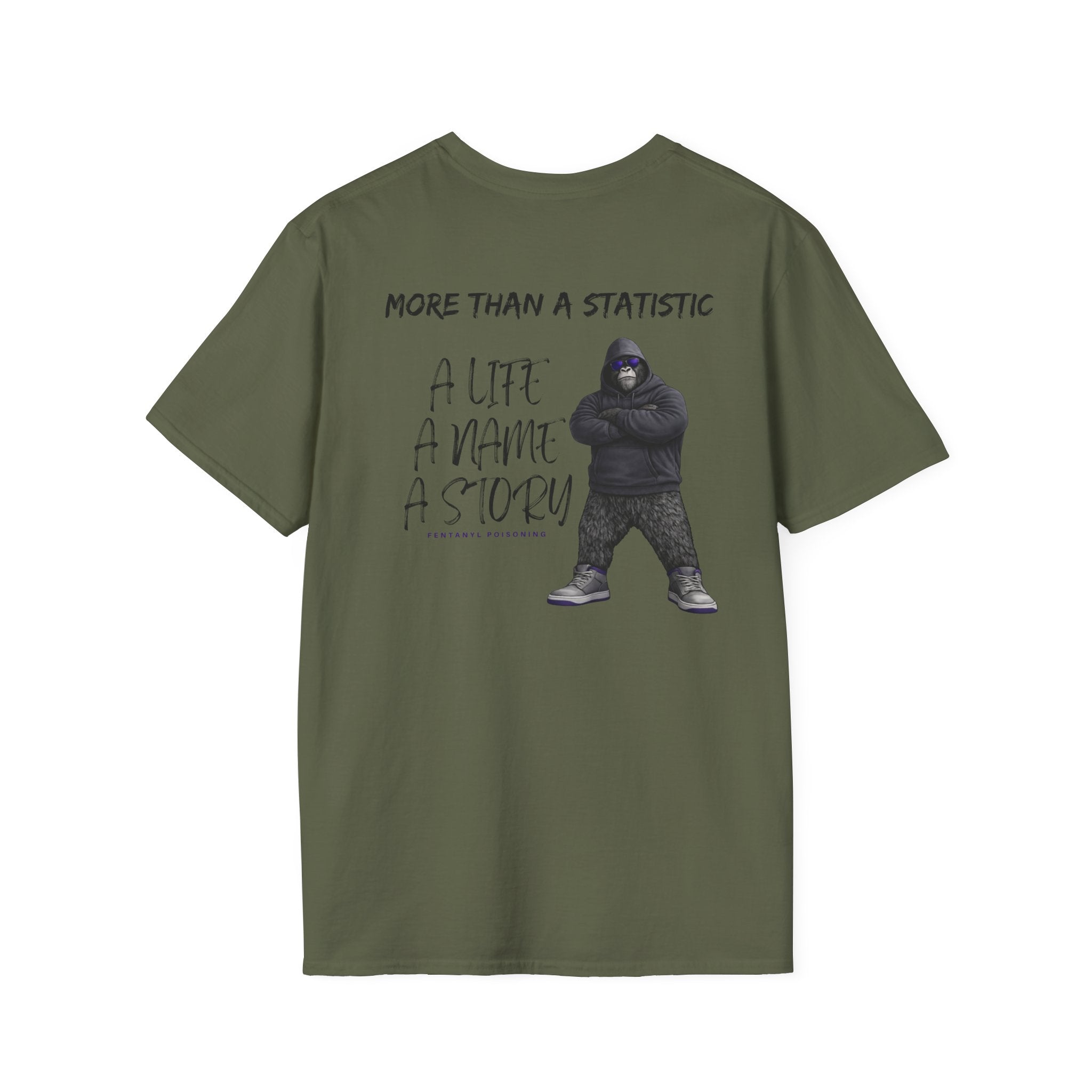 More Than a Statistic – Fentanyl Poisoning Awareness Memorial Shirt | A Life, A Name, A Story | Recovery Seen