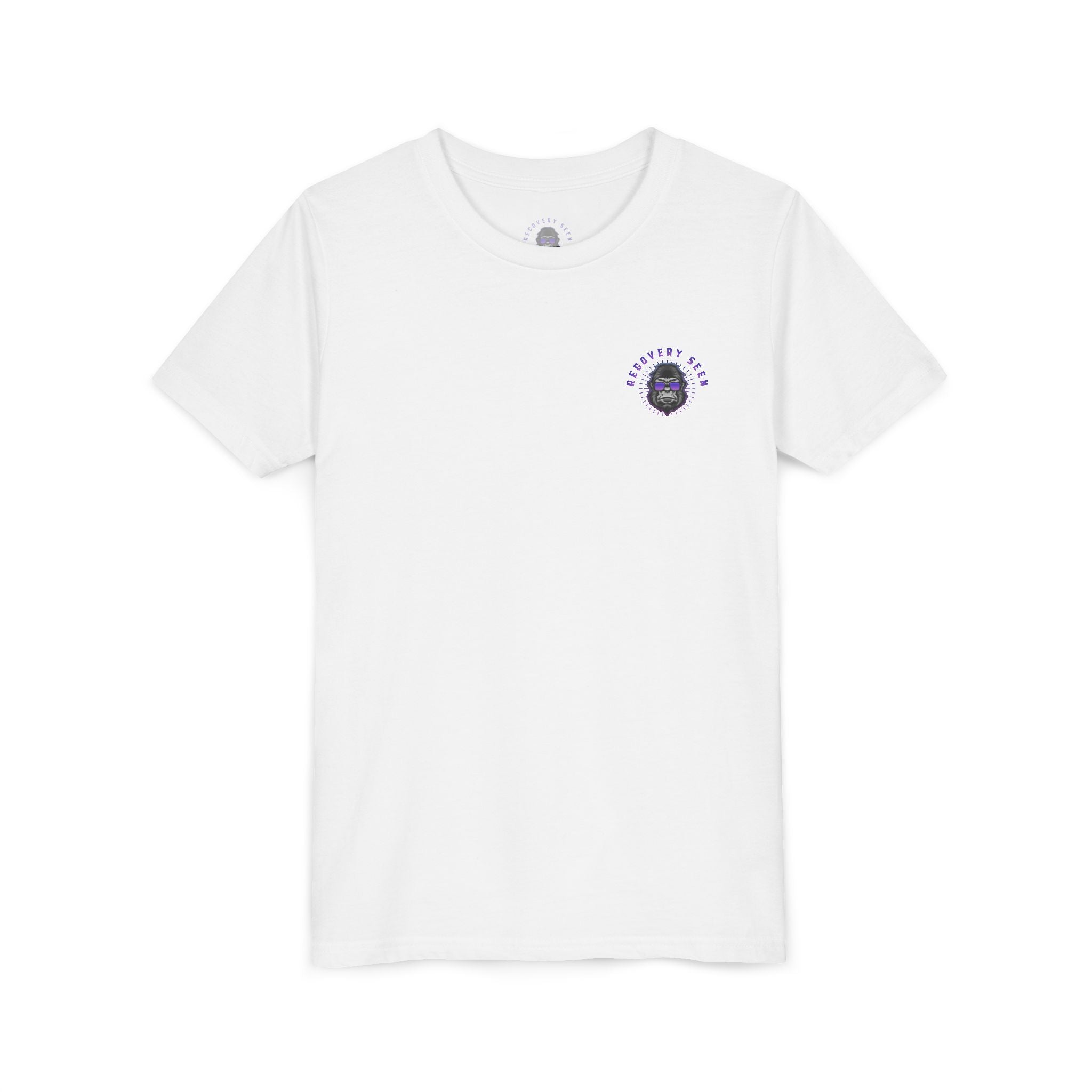 My Grandpa Collects Chips – Recovery Celebration Tee | AA Sobriety Tribute Shirt | Recovery Support Youth Graphic Tee | Purple Crayon Gorilla Shirt