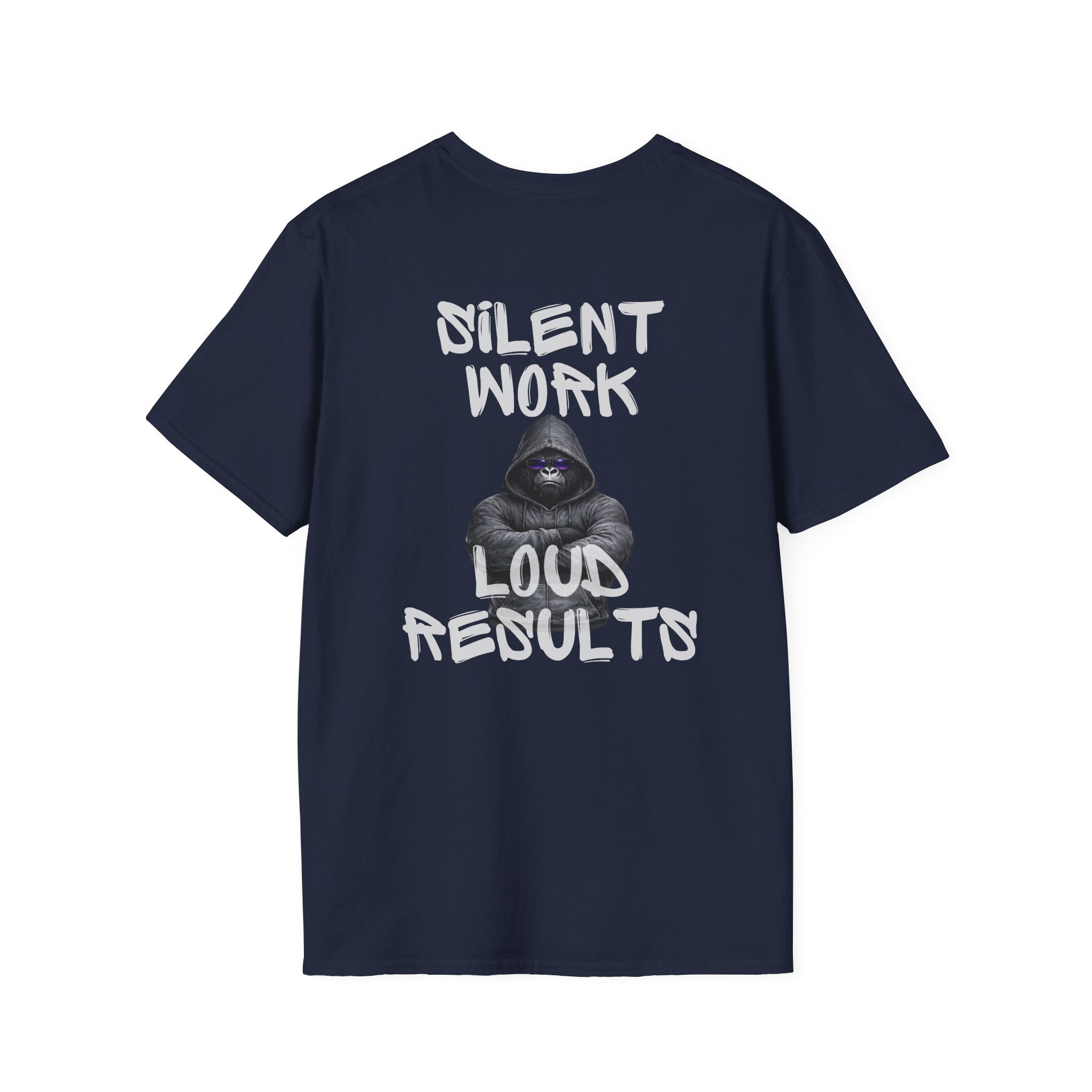 Silent Work Loud Results Shirt – Gorilla Hoodie Discipline Tee – Strength & Recovery Mindset