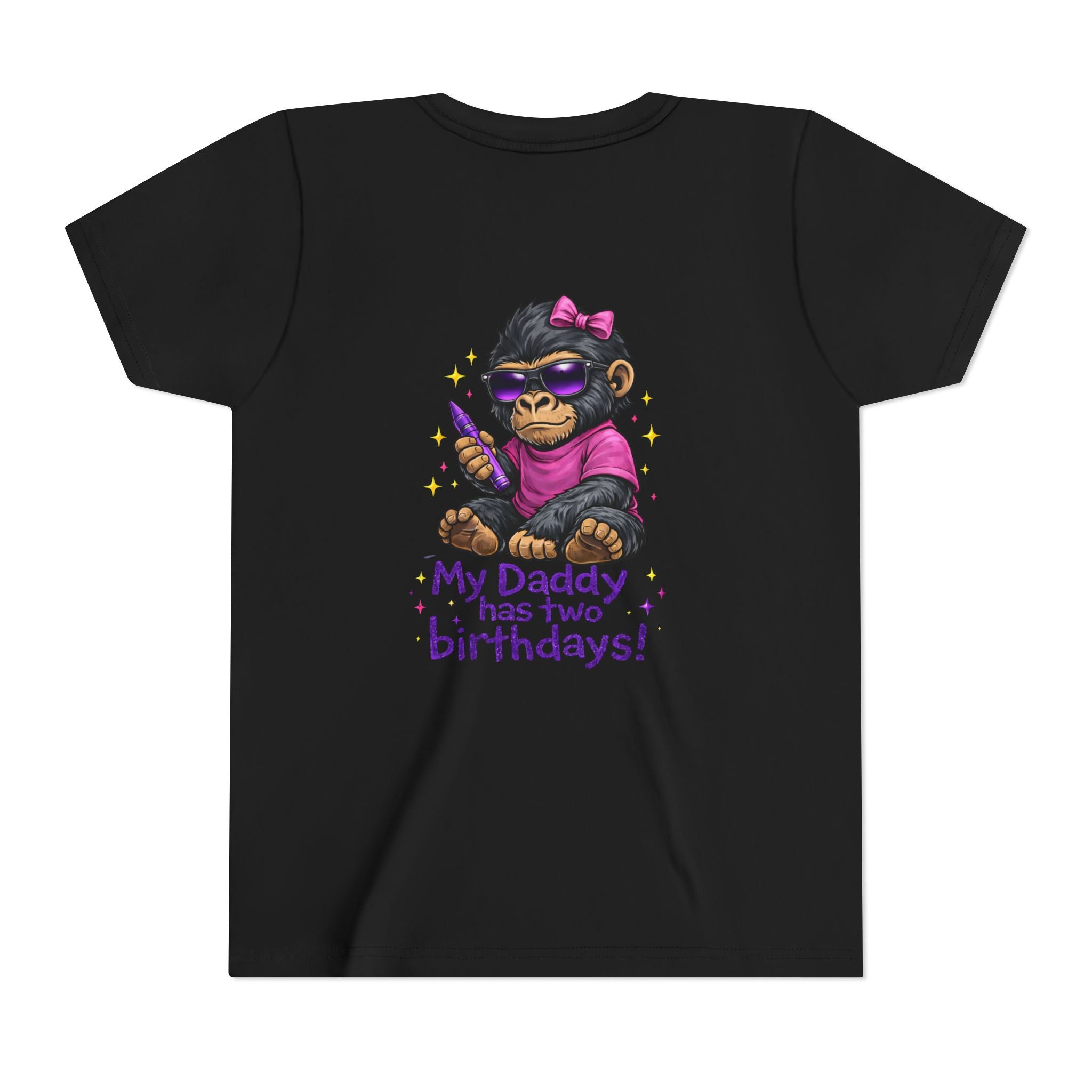 Girl- My Daddy Has Two Birthdays! – Kids Recovery Support Tee | Celebrating Dad’s Recovery Journey | Recovery Seen Youth Shirt