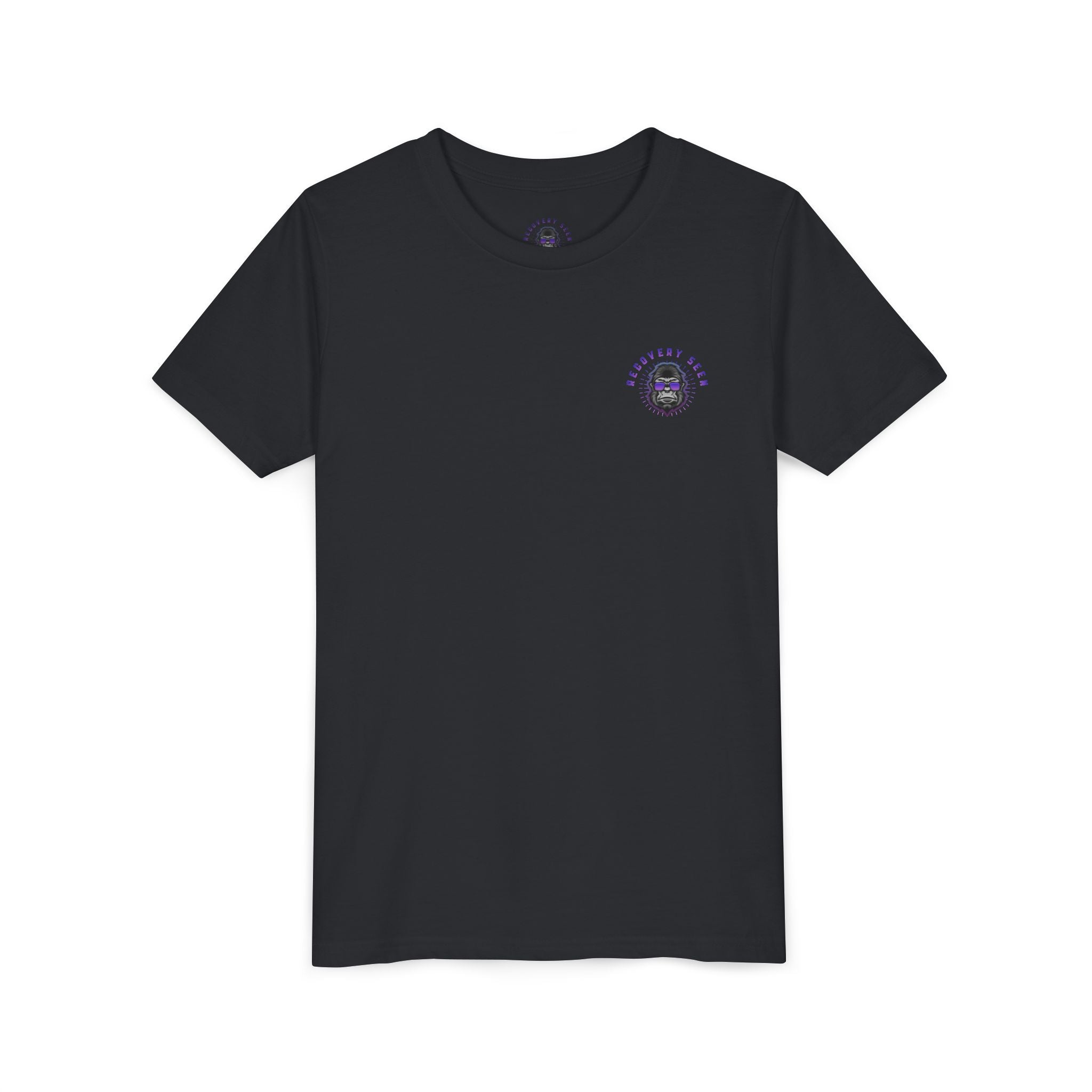 My Grandpa Collects Chips – Recovery Celebration Tee | AA Sobriety Tribute Shirt | Recovery Support Youth Graphic Tee | Purple Crayon Gorilla Shirt
