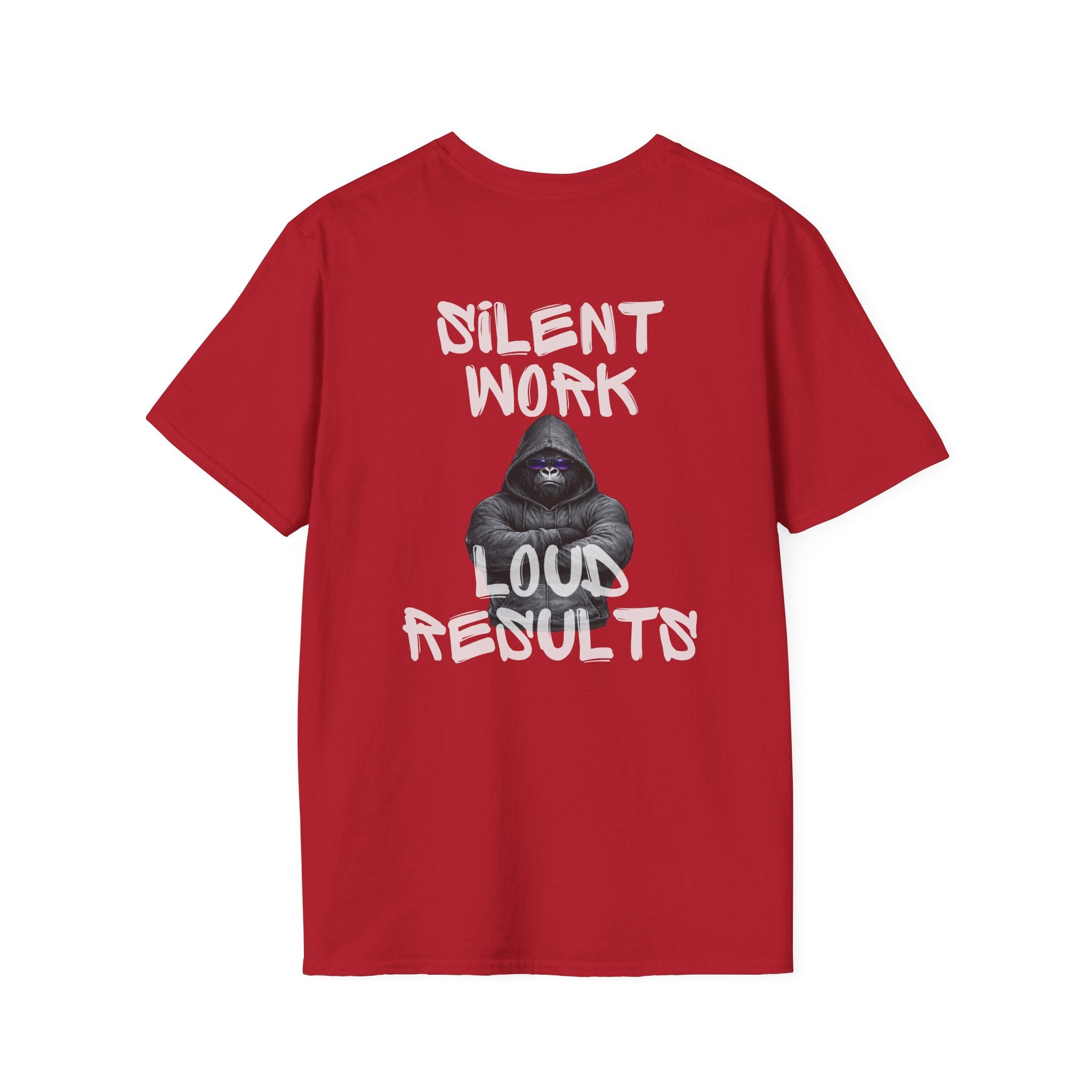 Silent Work Loud Results Shirt – Gorilla Hoodie Discipline Tee – Strength & Recovery Mindset