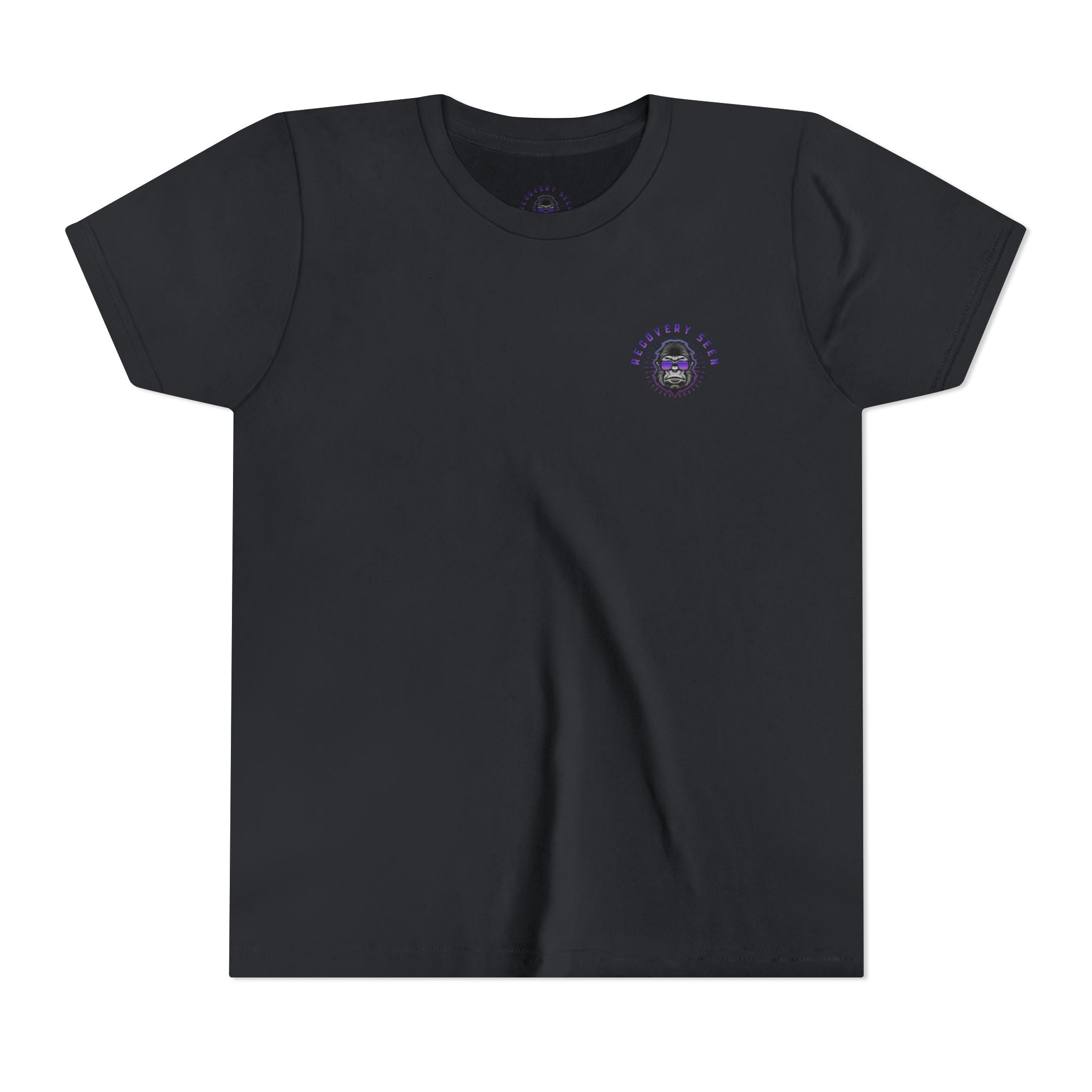 My Grandpa Collects Chips – Recovery Celebration Tee | AA Sobriety Tribute Shirt | Recovery Support Youth Graphic Tee | Purple Crayon Gorilla Shirt
