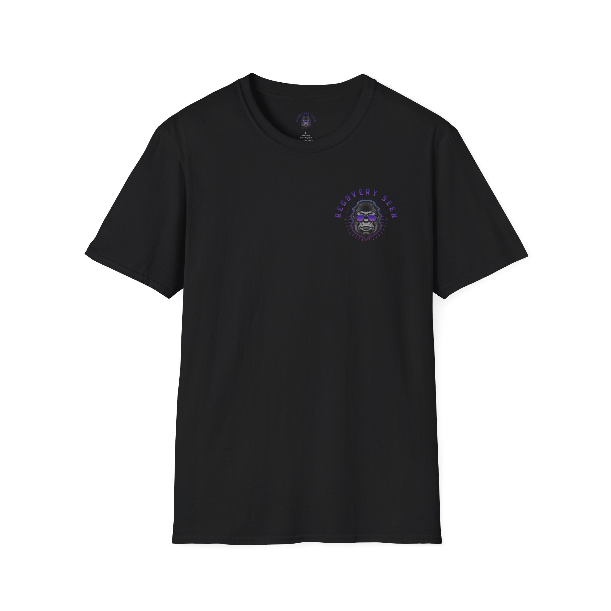 SOBER Script Tee – Recovery Seen Minimalist Statement Shirt | Clean Recovery Apparel | Unisex Cotton T-Shirt