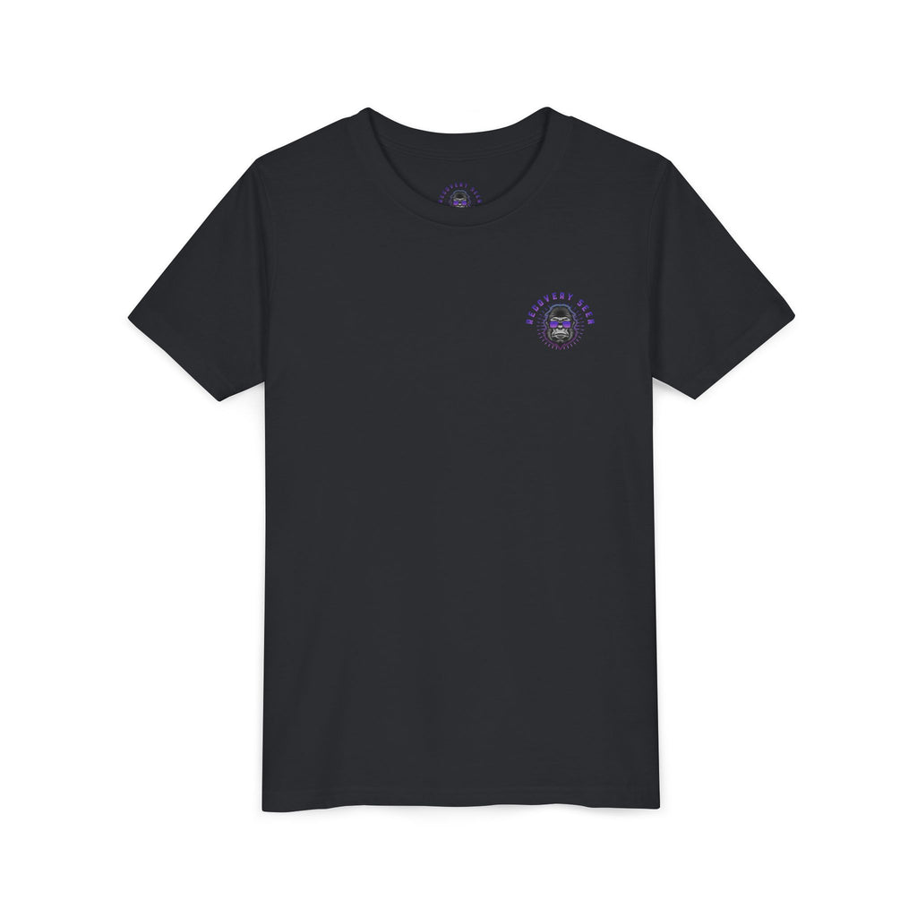My Grandma Collects Chips – Recovery Celebration Tee | AA Sobriety Tribute Shirt | Recovery Support Youth Graphic Tee | Purple Crayon Gorilla Shirt