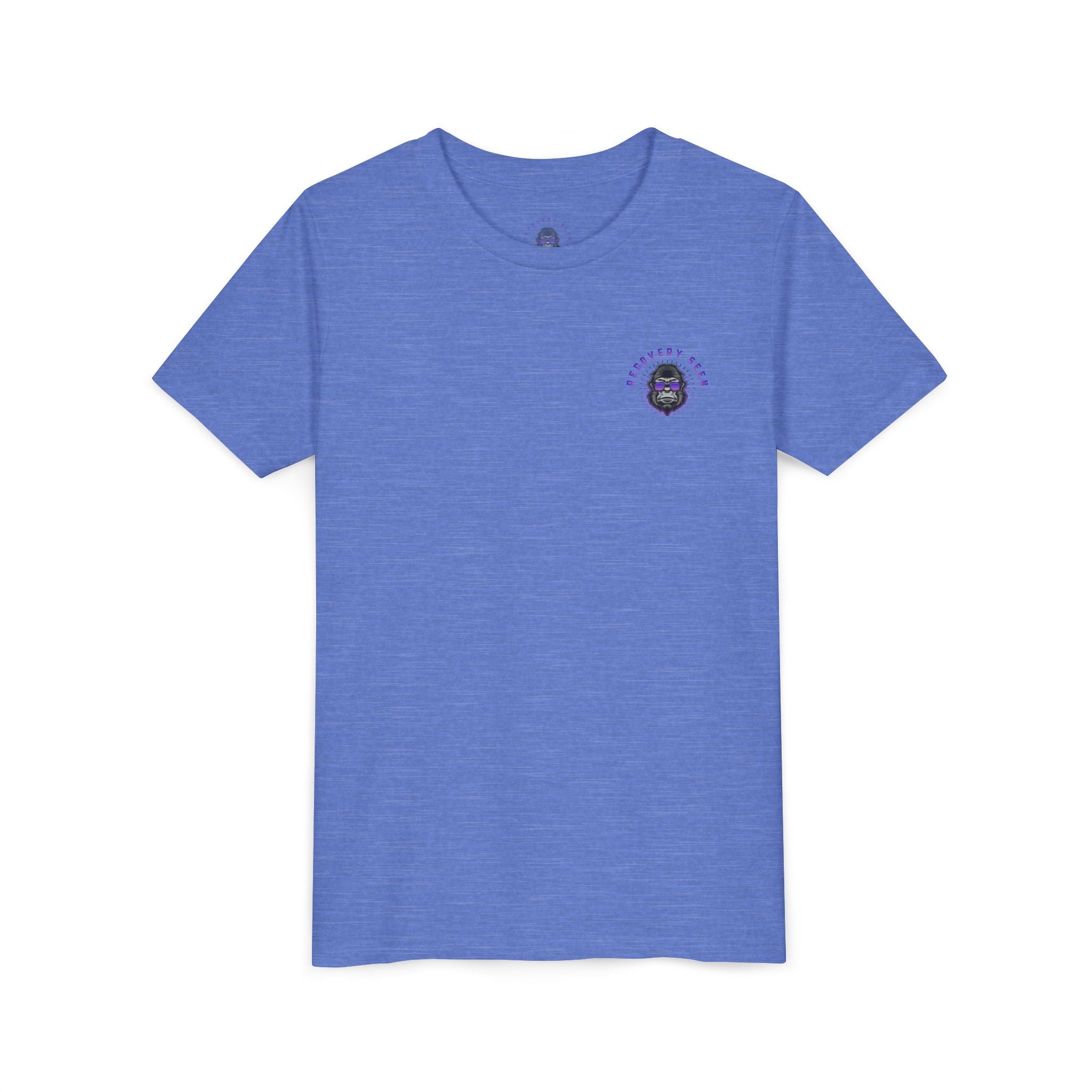 My Grandpa Collects Chips – Recovery Celebration Tee | AA Sobriety Tribute Shirt | Recovery Support Youth Graphic Tee | Purple Crayon Gorilla Shirt