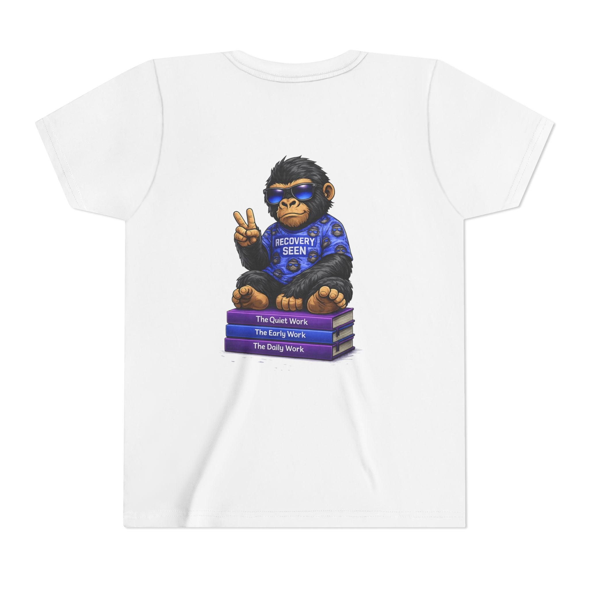 Recovery Seen Gorilla on The Work Series – The Quiet Work • The Early Work • The Daily Work | Recovery Journey Graphic Tee | Healing & Growth Shirt