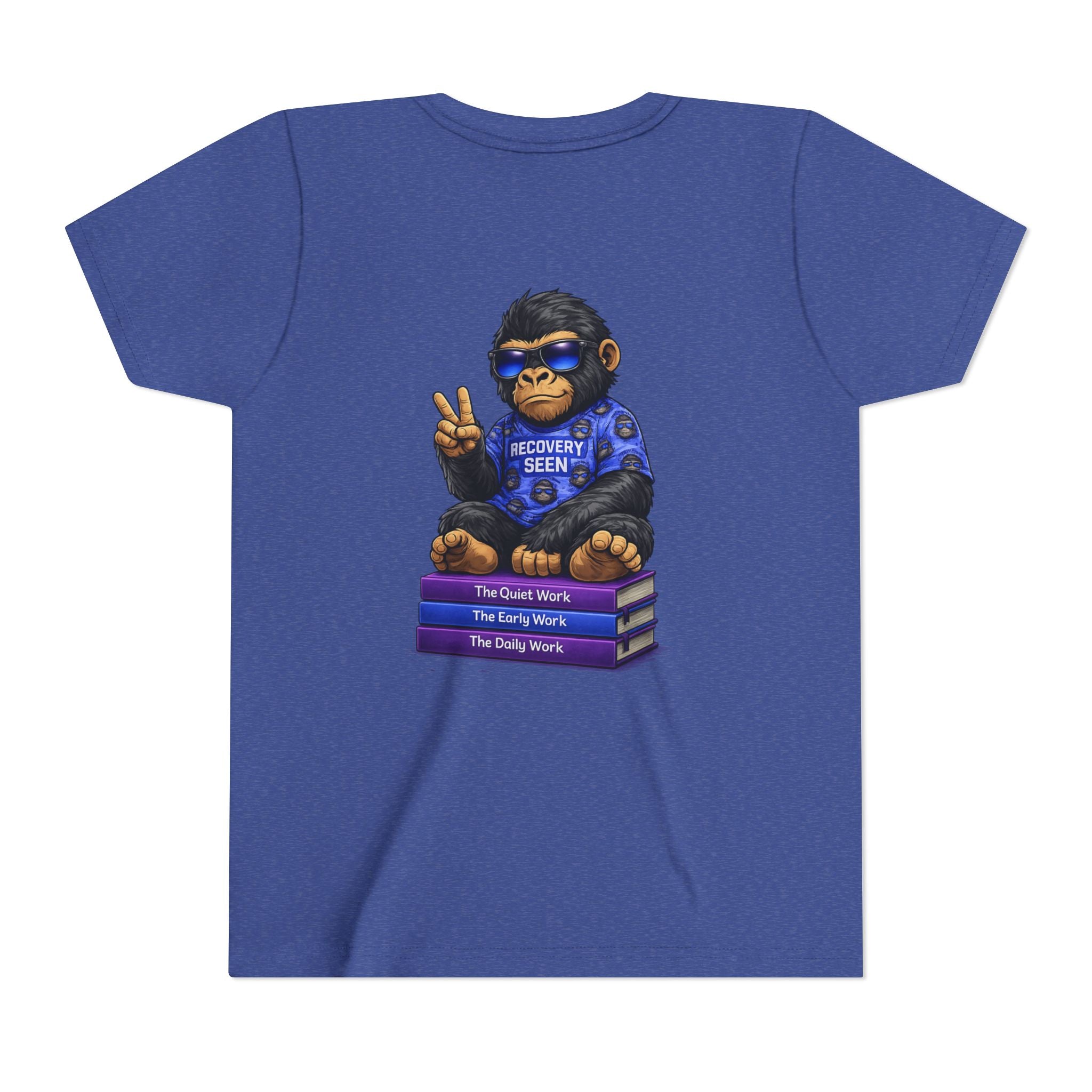 Recovery Seen Gorilla on The Work Series – The Quiet Work • The Early Work • The Daily Work | Recovery Journey Graphic Tee | Healing & Growth Shirt