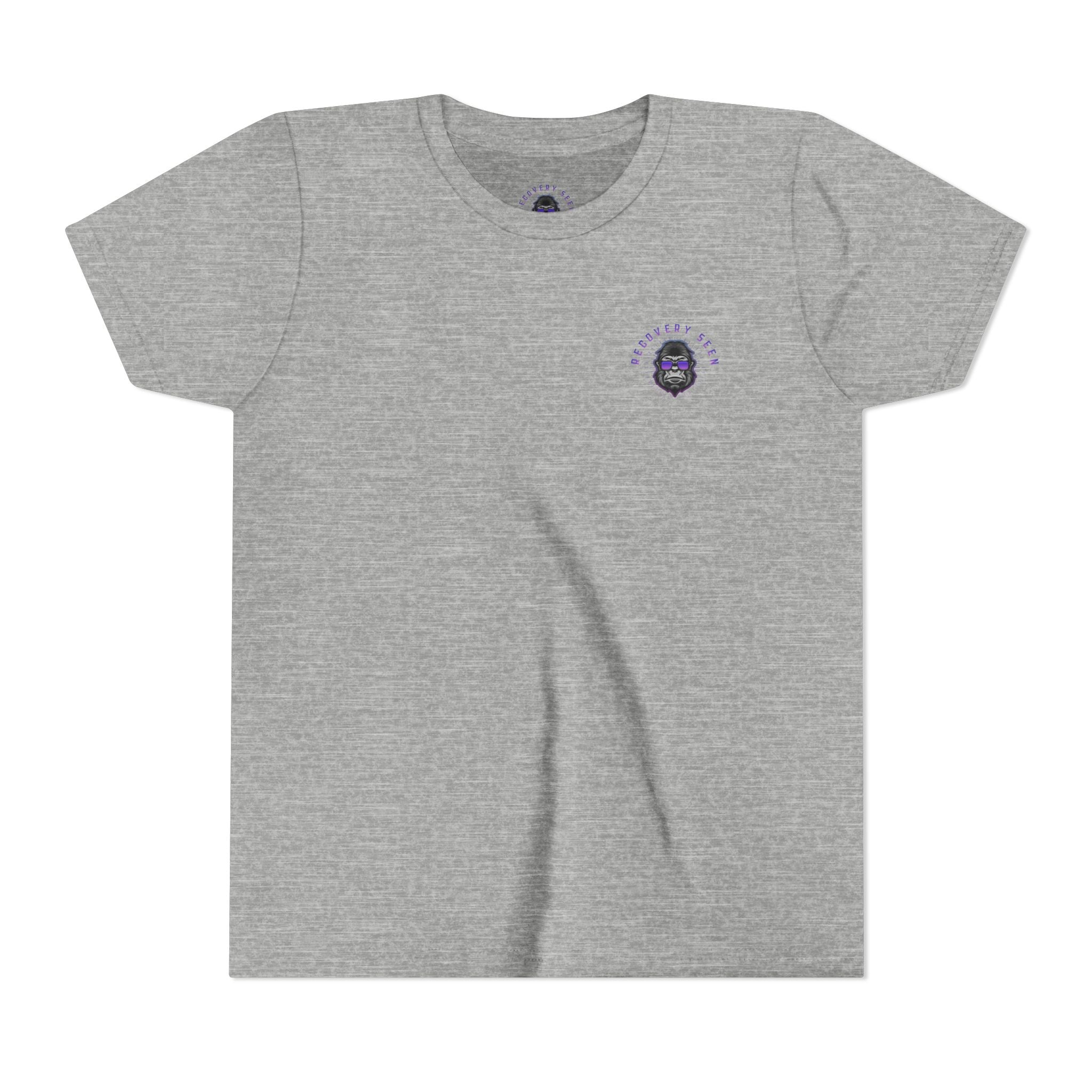 My Grandma Collects Chips – Recovery Celebration Tee | AA Sobriety Tribute Shirt | Recovery Support Youth Graphic Tee | Purple Crayon Gorilla Shirt