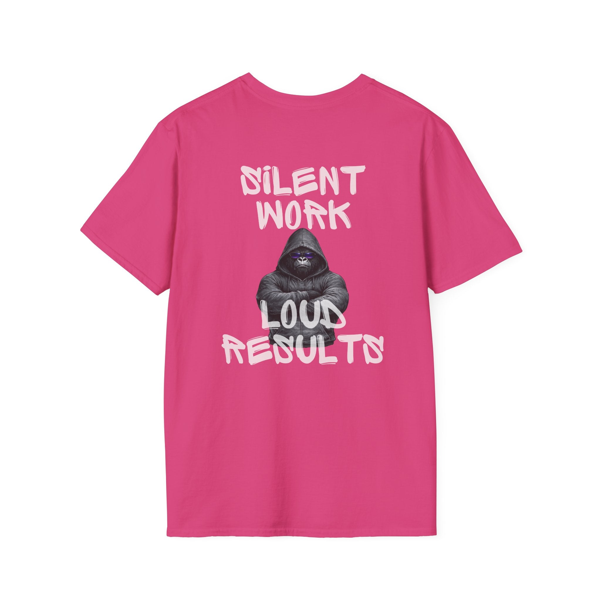 Silent Work Loud Results Shirt – Gorilla Hoodie Discipline Tee – Strength & Recovery Mindset