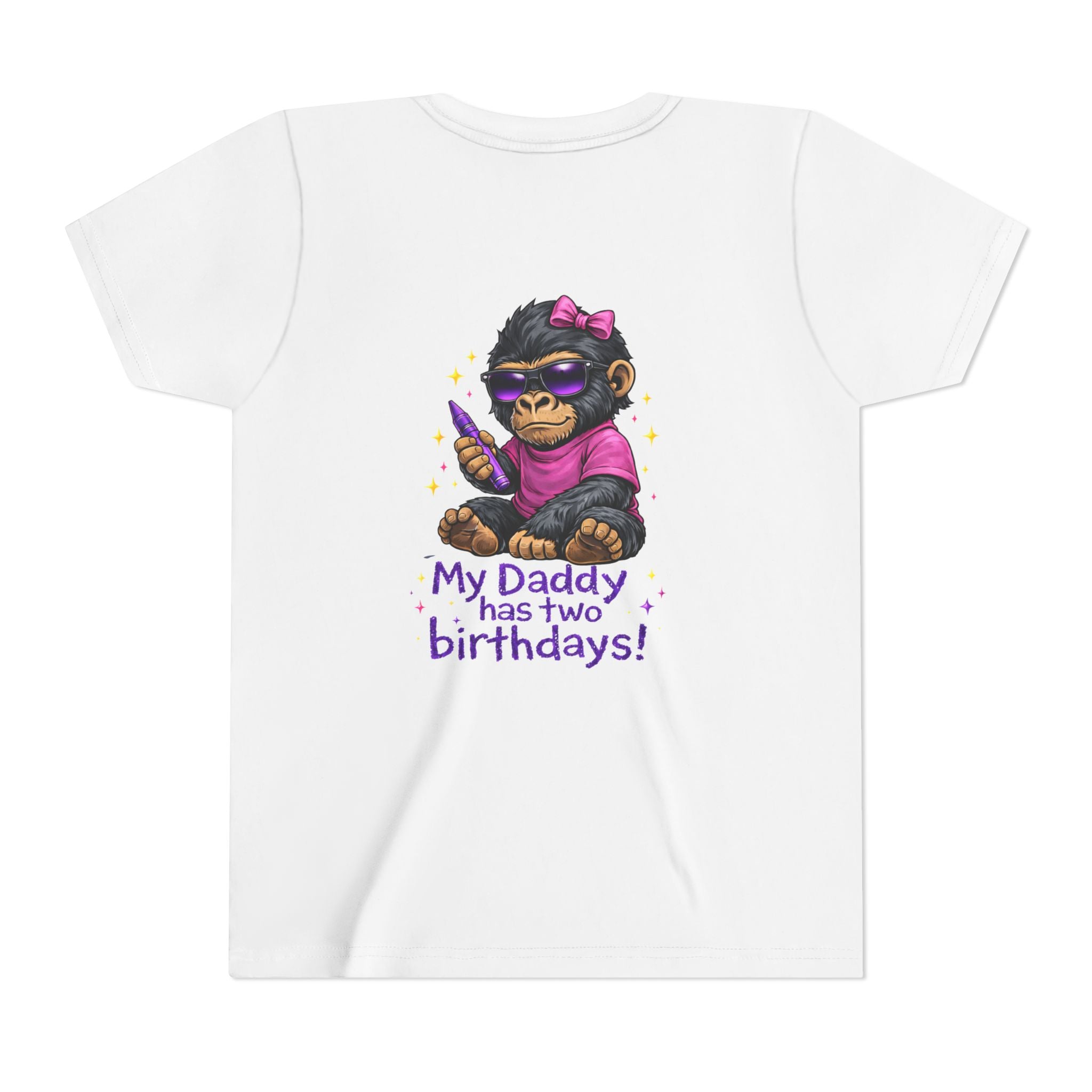 Girl- My Daddy Has Two Birthdays! – Kids Recovery Support Tee | Celebrating Dad’s Recovery Journey | Recovery Seen Youth Shirt