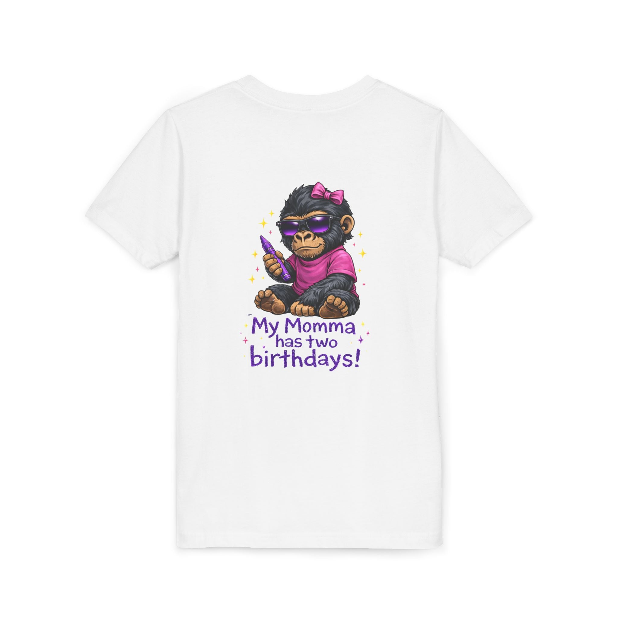 Girl- My Momma Has Two Birthdays! – Kids Recovery Support Tee | Celebrating Mom’s Recovery Journey | Recovery Seen Youth Shirt